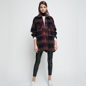 Zara | Plaid Wool Blend Shacket